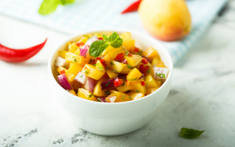 peach salsa